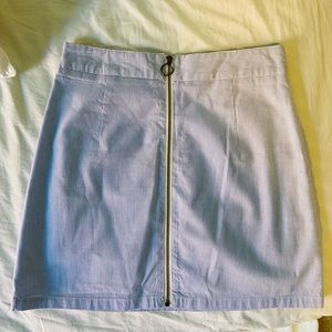 Pinstripe mini skirt